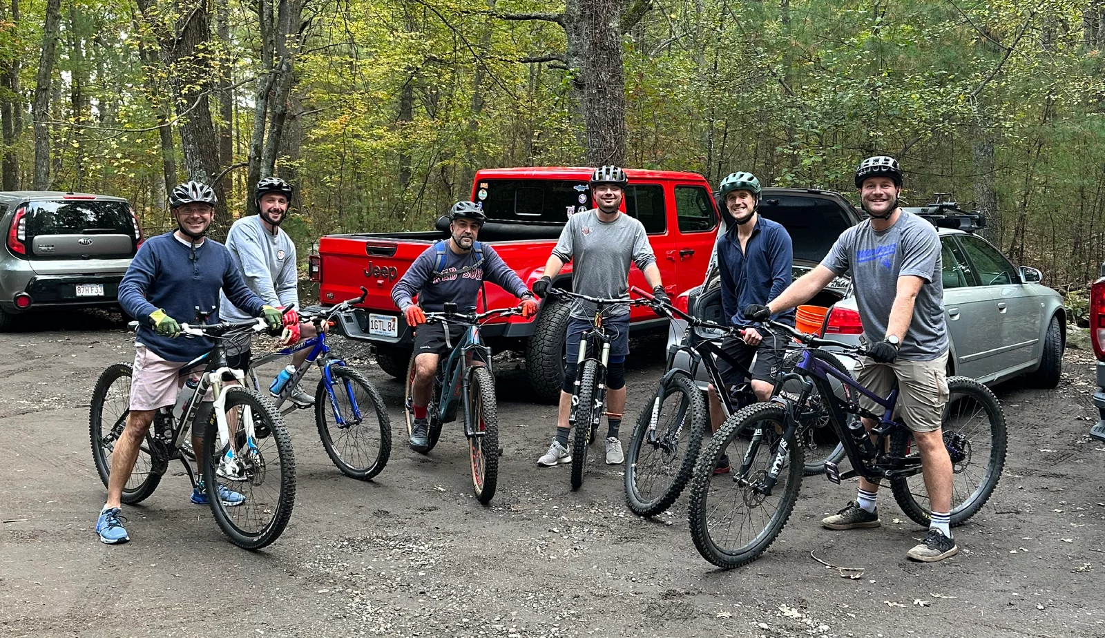 What's better than spending time outdoors? Spending time outdoors on an impromptu mountain biking trip with our Boston team. 2024/04/Boston-Bike-Outing.png 