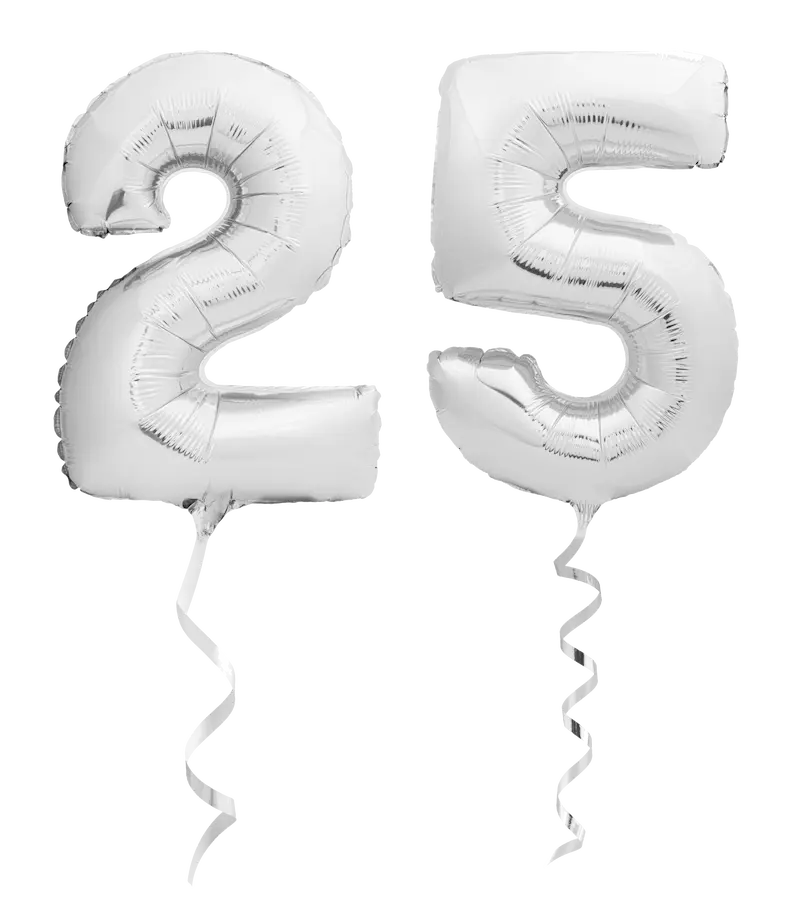 25 years in business balloons